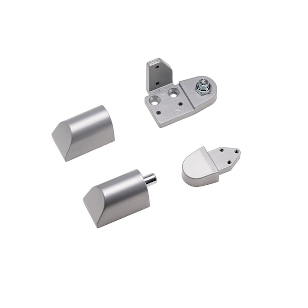Global Door Controls Amarlite Style 3/4 in. Left Hand Offset Door Pivot Hinge Set for Adams Rite Type Storefront Door in Aluminum TH1112-LH-AL - main